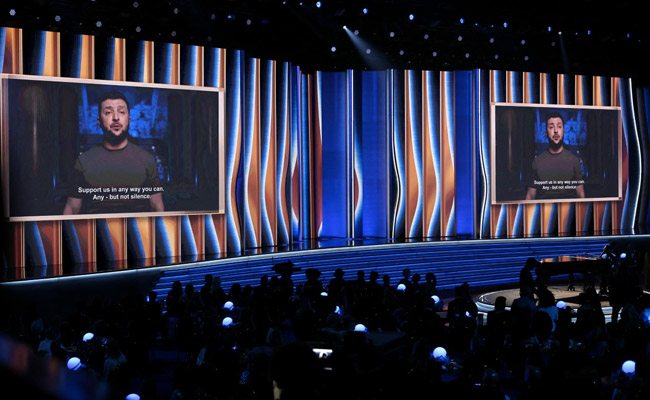 Zelensky At Grammys: "Our Musicians Wear Body Armor Instead Of Tuxedos"