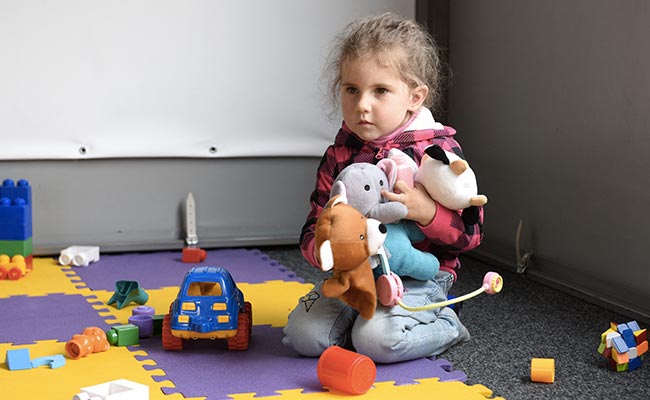 In Western Ukraine, Displaced Children Play To Forget War