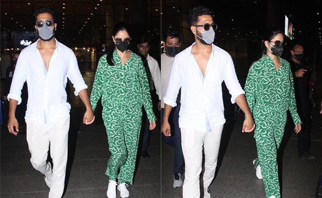 Katrina Kaif And Vicky Kaushal Make Cool Casuals A Summer Travel Staple