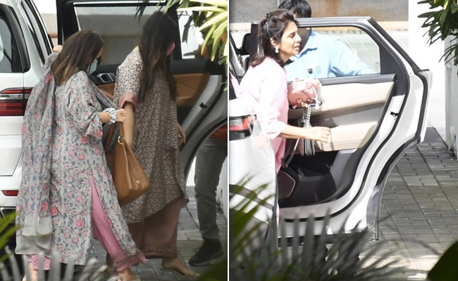 Neetu Kapoor, Soni Razdan And Shaheen Bhatt Visit Newlyweds Ranbir Kapoor And Alia Bhatt