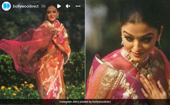 Even Back Then Aishwarya Rai Looked Like A Dream Come True In A Gorgeous Pink <i>Saree</i>