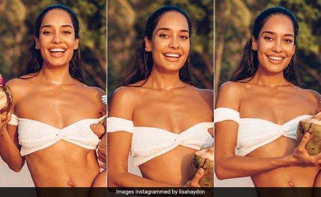 Lisa Haydon In A White Swimsuit Will Make You Want To Head To A Beach Holiday Right Away