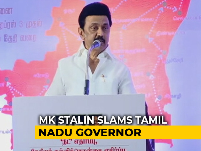 MK Stalin's "Postman" Jab At Tamil Nadu Governor Over Anti-NEET Bill