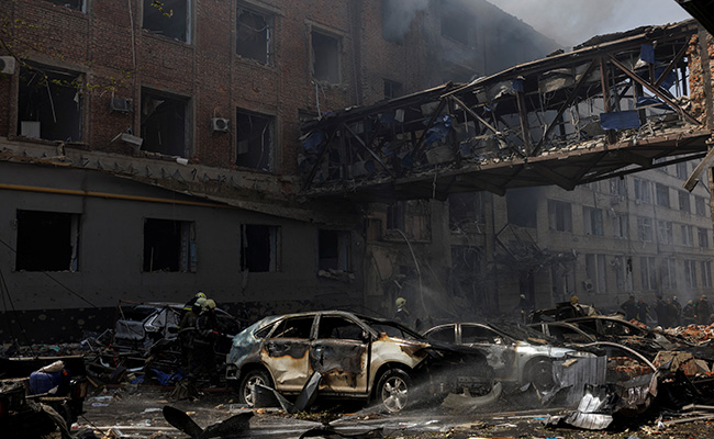 Russian Missile Strikes Kill 5 In Ukraine's Kharkiv