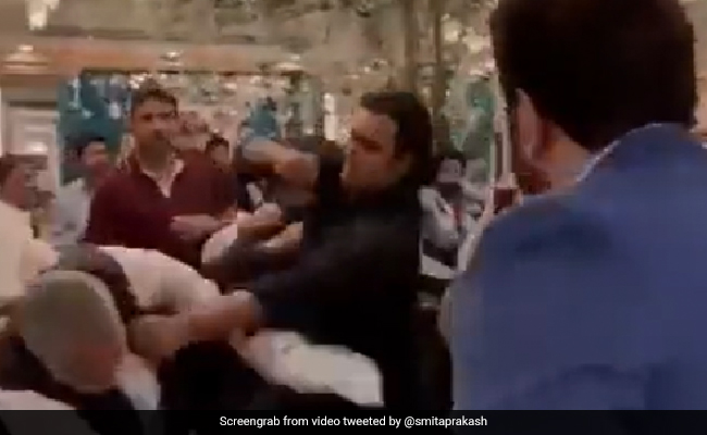 Watch: Imran Khan, Shehbaz Sharif Supporters Engage In Fist Fight
