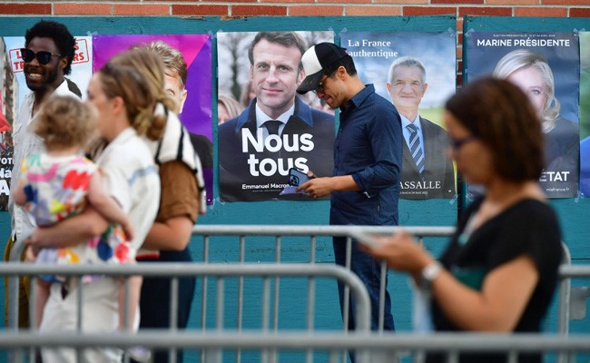 France Votes Today In Intense Macron vs Far-Right Marine Le Pen Battle