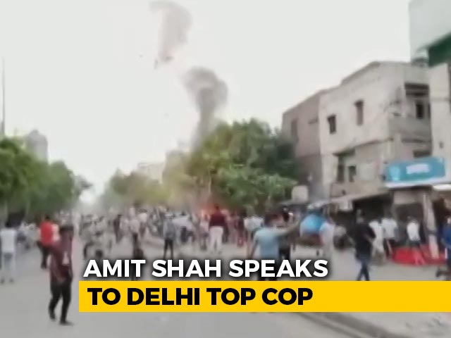 Clashes At Delhi Hanuman Jayanti Procession, Amit Shah Speaks To Top Cop