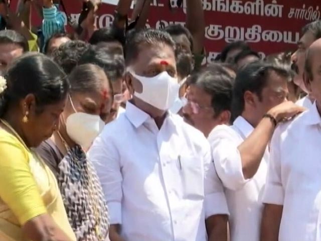 AIADMK Holds Protest In Tamil Nadu Over Hike In Property Tax