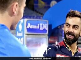 'BABY AB' से मिलकर कोहली का ऐसा था रिएक्शन, बोले- 'good first meeting...'- Video 'BABY AB' से मिलकर कोहली का ऐसा था रिएक्शन, बोले- 'good first meeting...'- Video