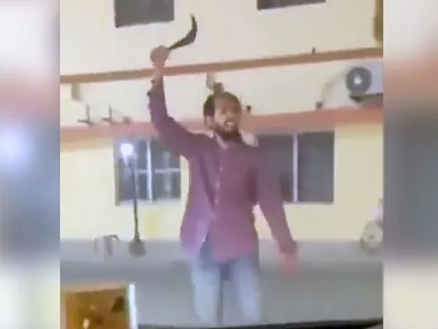 On Camera, IIT Graduate Attacks Cops Outside Gorakhnath Temple In UP