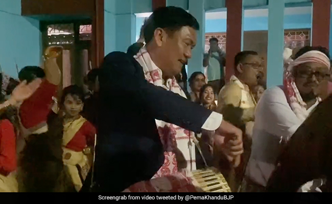 Arunachal Pradesh Chief Minister Dances At Bihu Festival Celebration