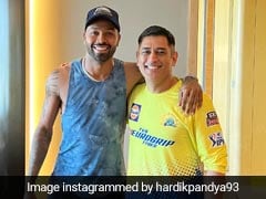 Hardik Pandya Shares Pics With "Main Man" MS Dhoni Ahead Of Clash vs CSK