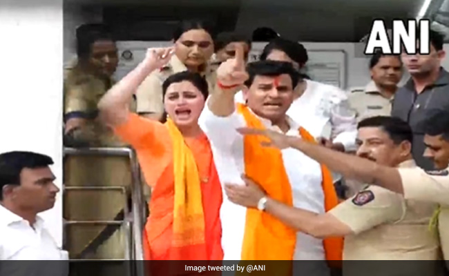Civic Body Reaches Maharashtra MP-MLA Couple's Home Over "Illegal Construction"
