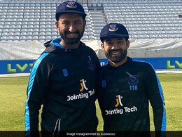 "Divided And United By British": Indian And Pakistani Fans Celebrate Cheteshwar Pujara And Mohammad Rizwan's Sussex Debut