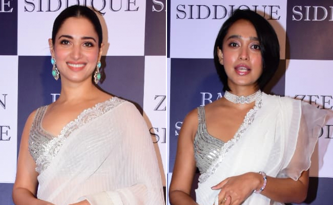 Tamannaah Bhatia And Sayani Gupta Wore The Same <i>Saree</i> To Baba Siddique's <i>Iftaar</i> Party