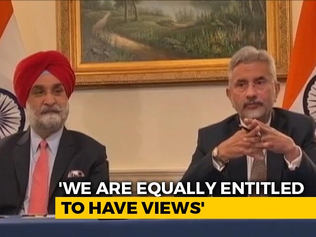 "Had A Case Yesterday": India Raises Concerns About Human Rights In US