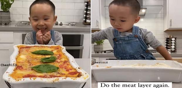 Viral Video: Cute 3-Year-Old Chef Making Lasagne Is Too Adorable To Miss