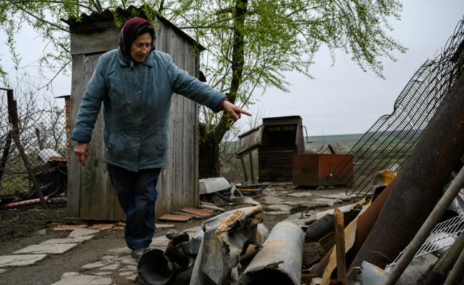 Ukraine Mother, Daughter Survive Russian Rocket That Hit Their Kitchen