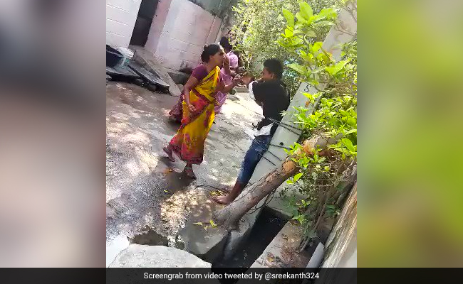 Video: Woman Ties Son To Pole, Rubs Chilli Powder On His Eyes For "Ganja Addiction"