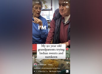 Watch: 90-Year-Old Foreign Couple Tries Indian Namkeen And Ladoo For The First Time Watch: 90-Year-Old Foreign Couple Tries Indian Namkeen And Ladoo For The First Time
