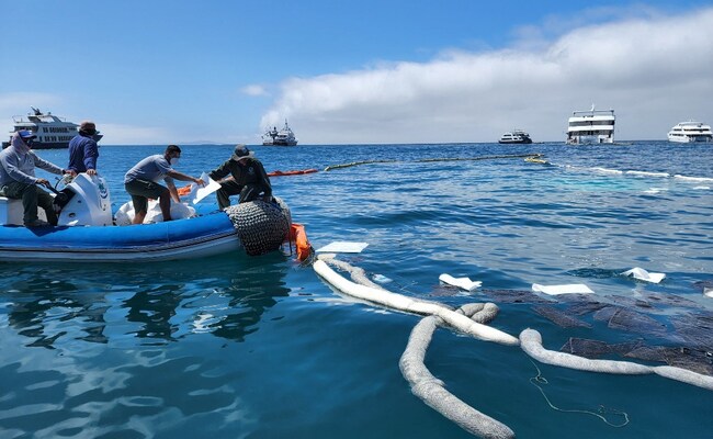 Boat Carrying Diesel Fuel Sinks Off Ecuador's Sensitive Galapagos Islands