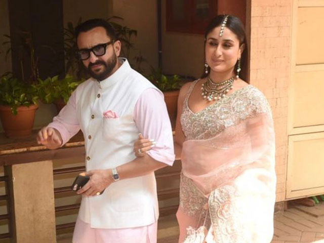 Kareena And Saif On Their Way To Alia-Ranbir's Wedding