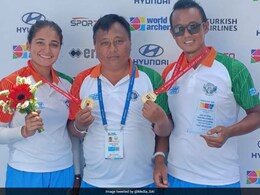 Archery World Cup 2022: Tarundeep Rai, Ridhi Clinch Recurve Mixed Team Gold In Thrilling Final Archery World Cup 2022: Tarundeep Rai, Ridhi Clinch Recurve Mixed Team Gold In Thrilling Final