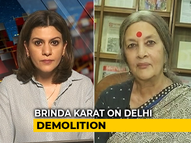 "Demolition Of Constitution, Rule Of Law, Court order," Says Brinda Karat
