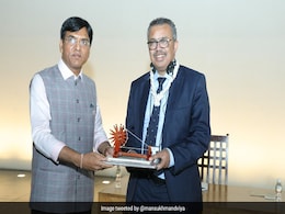Health Minister, WHO Chief Visit Gandhi Ashram In Ahmedabad Health Minister, WHO Chief Visit Gandhi Ashram In Ahmedabad