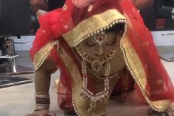 Bride Does Push-Ups Wearing Lehenga, Jewellery Bride Does Push-Ups Wearing Lehenga, Jewellery