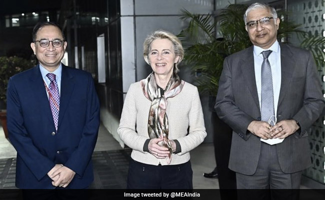 EU Chief Ursula Von Der Leyen Arrives In India On 2-Day Visit