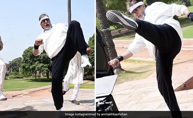 The Tiger Shroff Effect: Amitabh Bachchan Did The Kicks For Instagram "Likes"