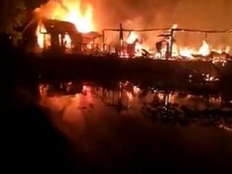 7 Houseboats Destroyed In Massive Fire At Srinagar's Nigeen Lake 7 Houseboats Destroyed In Massive Fire At Srinagar's Nigeen Lake