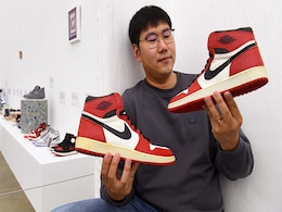"Mona Lisa Of Sneakers", Worn By Michael Jordan, On Display In Melbourne "Mona Lisa Of Sneakers", Worn By Michael Jordan, On Display In Melbourne