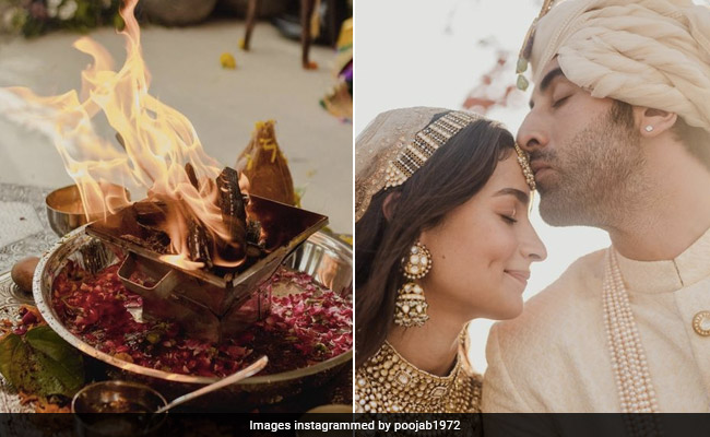 Ranbir Kapoor, Alia Bhatt Wedding: Bride's Sister Pooja Bhatt Shares <i>Havan</i> Pic