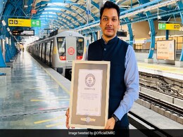 Delhi Metro Employee Sets World Record, Covers 254 Stations In 16 Hours Delhi Metro Employee Sets World Record, Covers 254 Stations In 16 Hours