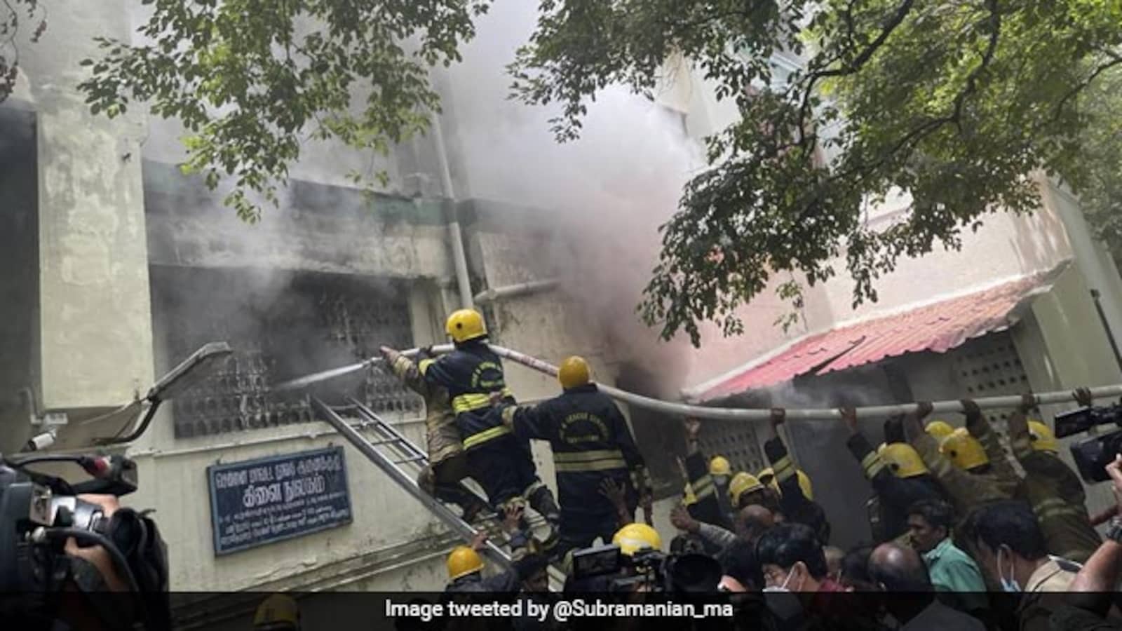 Check Fire Icon Over 100 Patients Evacuated As Fire Breaks Out In Tamil Nadu Hospital
