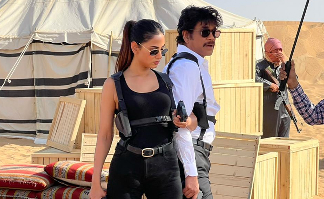 तेलुगू सुपरस्टार नागार्जुन और बॉलीवुड अभिनेत्री सोनल चौहान स्टारर फिल्म 'द घोस्ट' का दुबई शेड्यूल पूरा