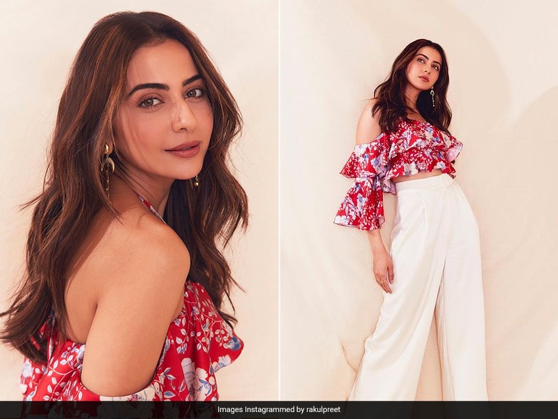 Rakul Preet Singh Ruffles Up In A Pretty Crop Top To Set Summer Goals