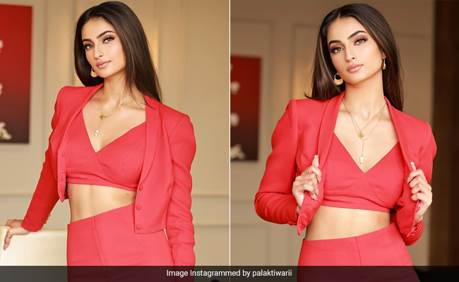 Palak Tiwari Is The Chicest Little Red Riding Fashionista In The Hood In A Co-Ord Set