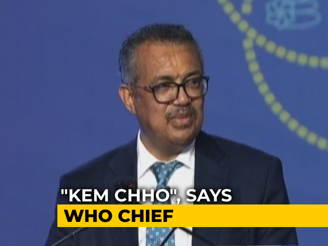 Watch: "Kem Chho," Says WHO Chief In Gujarati, PM Modi In Attendance