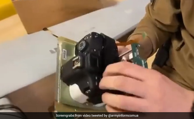 Ukraine Soldier Tears Down Russian Drone, Finds DSLR Camera, Bottle Cap