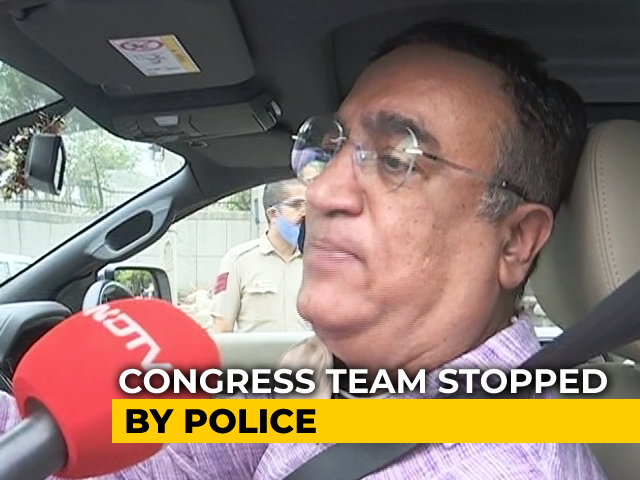 Congress Team Stopped By Police From Visiting Delhi Demolition Site