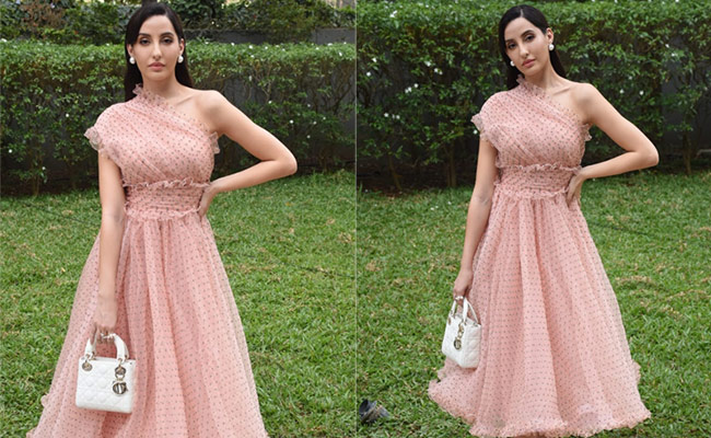 Nora Fatehi's Pretty Pink Tulle Dress Is A Charming Start To Our Weekend