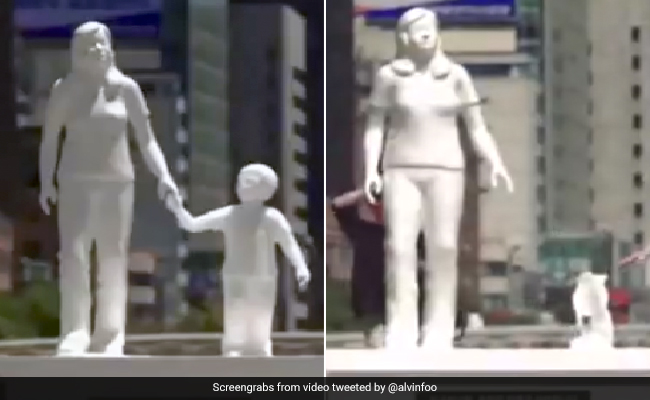 तेज धूप में पिघलने लगे 'मां-बेटे' ! ग्लोबल वॉर्मिंग पर दिया दिल को छू लेने वाला मैसेज