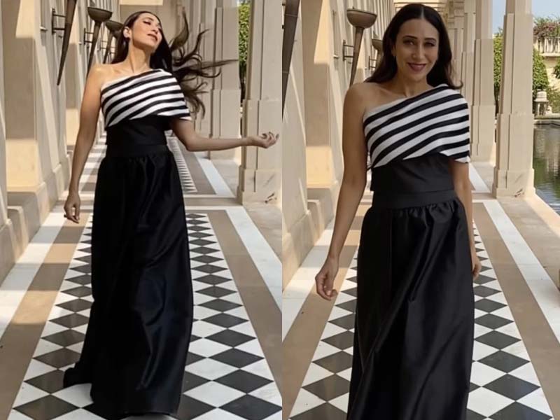 Grabbing Eyeballs Is Karisma Kapoor In A Black Gown