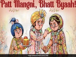 'पट मंगनी, भट्ट ब्याह', कुछ इस अंदाज़ में आलिया और रणबीर को मिली शादी की मुबारकबाद 'पट मंगनी, भट्ट ब्याह', कुछ इस अंदाज़ में आलिया और रणबीर को मिली शादी की मुबारकबाद