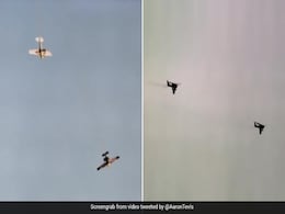 Watch: Daring Mid-Air "Plane Swap" Stunt Ends In Crash in Arizona Watch: Daring Mid-Air "Plane Swap" Stunt Ends In Crash in Arizona