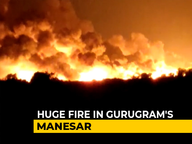 Massive Fire In Gurugram's Manesar, 35 Fire Engines on Spot