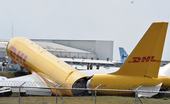 Video: Cargo Plane Splits In 2 After Crash Landing At Costa Rica Airport